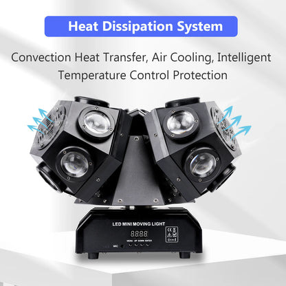 180W Triple-Head RGBW LED Moving Head Beam Light