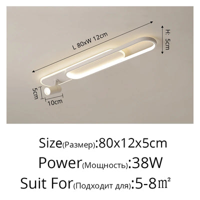 Modern Acrylic LED Chandelier – Adjustable Spotlights, Dimmable