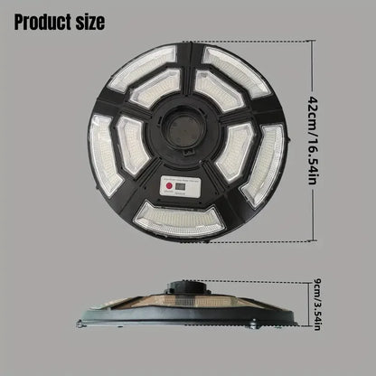 Flying saucer solar lamp, round UFO lamp, villa community square landscape lamp, induction integrated street lamp, courtyard street