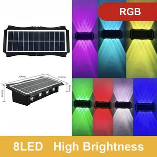 Solar LED Wall Light – Up & Down Waterproof Outdoor Lamp