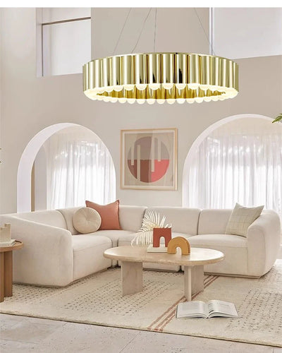 Nordic Led Carousel Pendant Light Luxury Designer Chandelier Lighting Gold Electroplating Restaurant Living Room Decor