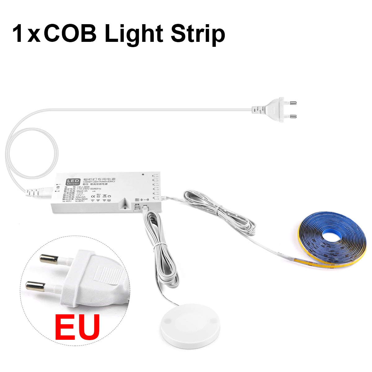 COB LED Strip Light with Sensor