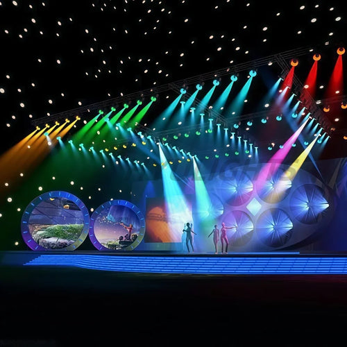 7×40W RGBW Moving Head Light – DMX Wash Beam Zoom Stage Lighting