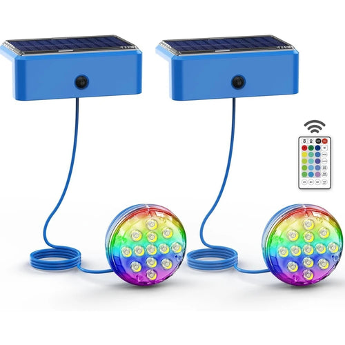 Solar Underwater Swimming Pool Lights with Remote Control