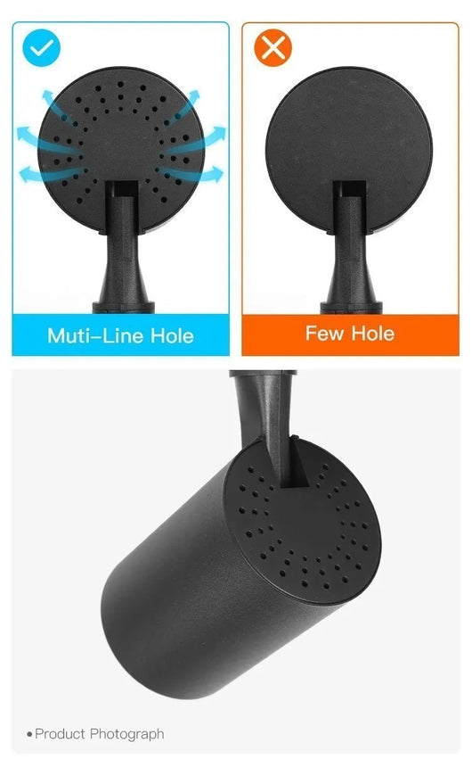 LED COB Track Light Set – Adjustable Spotlight Rail System