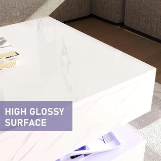 Modern Stylish Coffee Table with LED lights