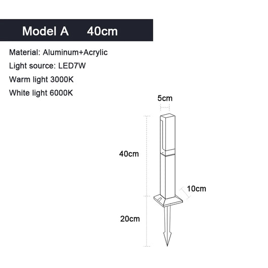 Modern LED Lawn Lamp