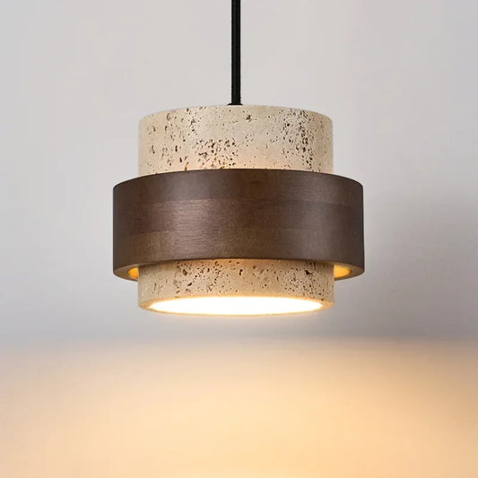 Minimalist Stone LED Pendant Light with Japanese-Inspired Design