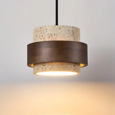 Minimalist Stone LED Pendant Light – Japanese-Inspired Design