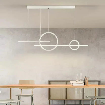 Modern 110cm LED Pendant Light with Multi-Mode Dimming