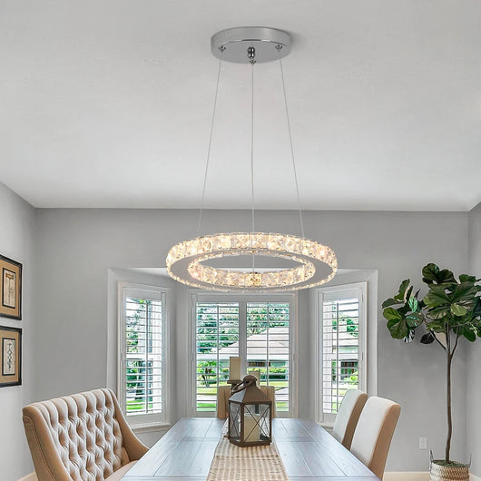 Ring Led Hanging Light Pendant Lamp Luxury Gold Copper New Chandelier Lustre Ceiling Lamp Living Dining Room Home Decor Fixture| Upload