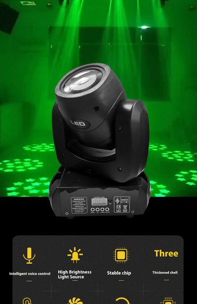120W LED Beam Moving Head Stage Lights – RGB DMX512 DJ Disco Lighting (2Pcs)
