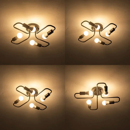 Modern 4-Light LED Ceiling Chandelier