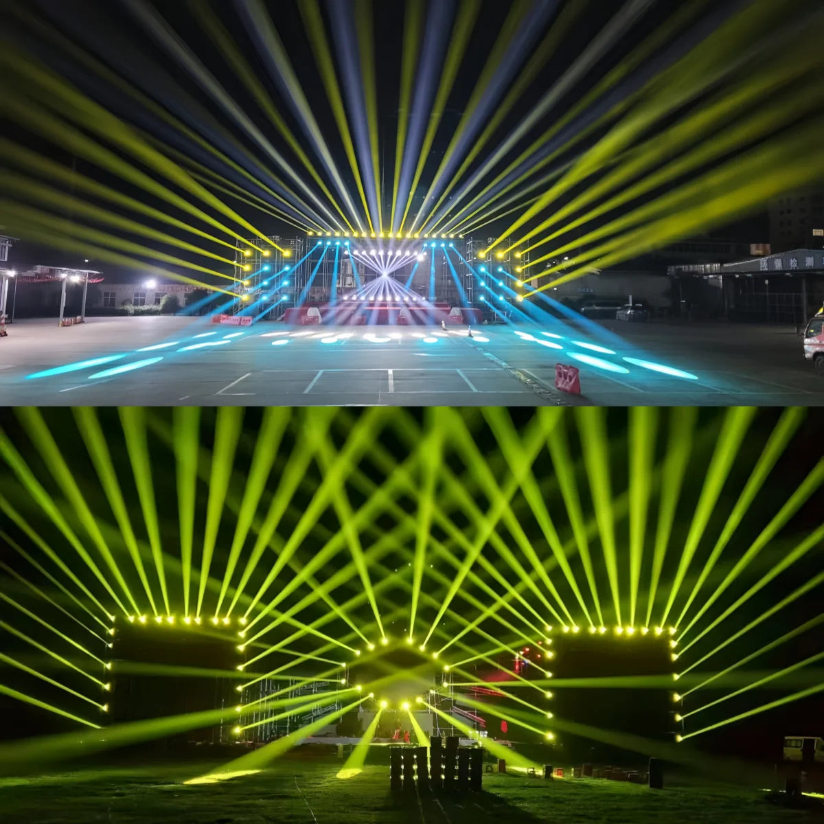 380W 20R Moving Head Beam Light – DMX512 Stage Lighting with Dual Prism, 14 Gobos & RGB Halo Effects