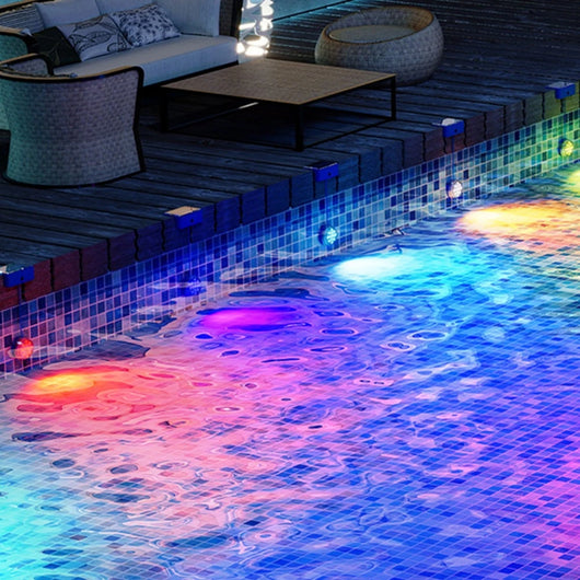 Solar Underwater Swimming Pool Lights with Remote Control