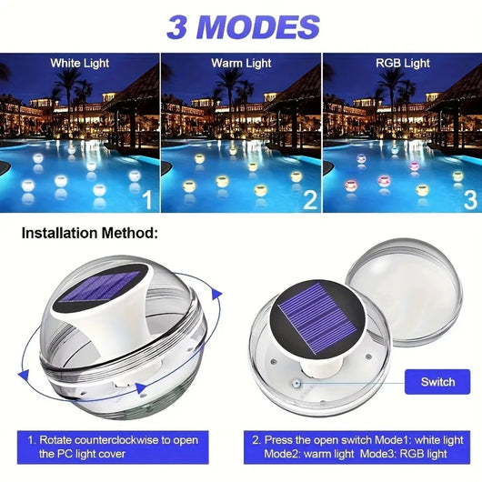 LED Solar Floating Pool Light Ball