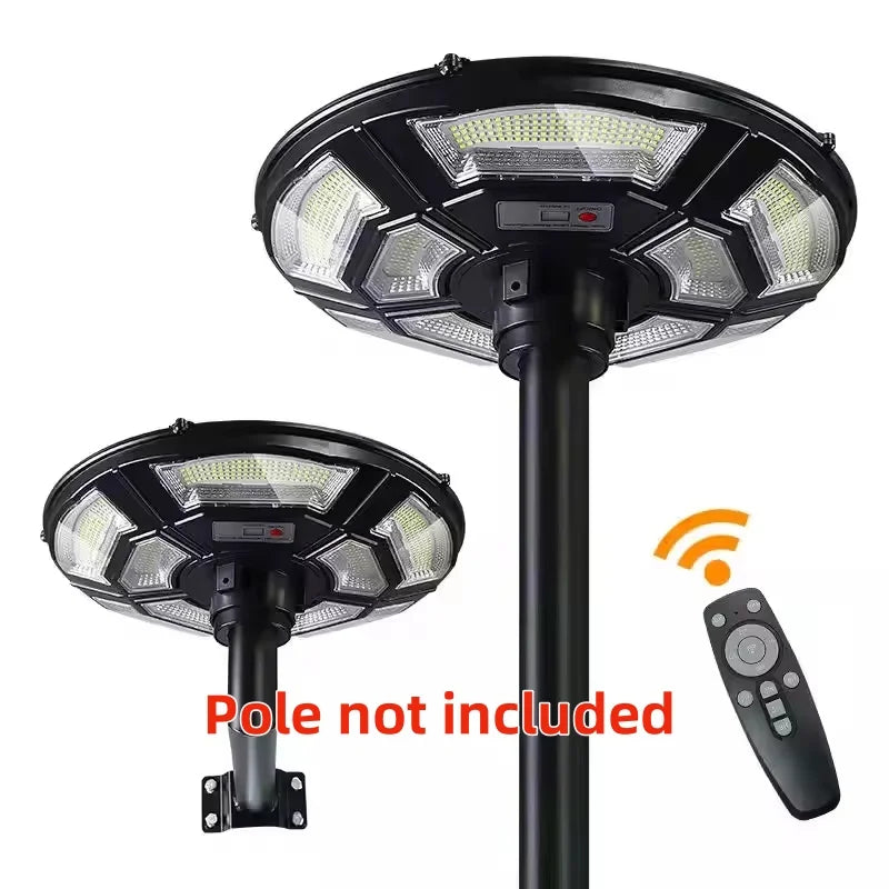 Flying saucer solar lamp, round UFO lamp, villa community square landscape lamp, induction integrated street lamp, courtyard street