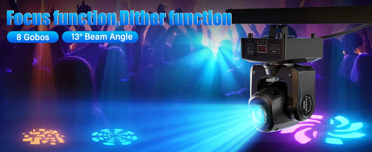 30W RGBW LED Moving Head Gobo Light – DMX Stage & DJ Lighting