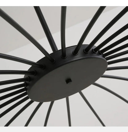 Modern Black Metal Ceiling Spotlight Chandelier
