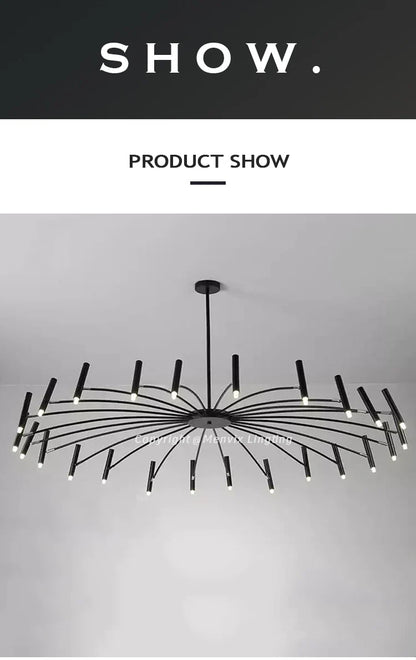 Modern Dimmable LED Chandelier with High-Lumen Illumination