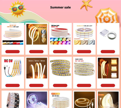 Neon Strip Light 12V 24V Dimmable 320 LEDs