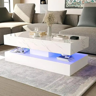 Modern Stylish Coffee Table with LED lights