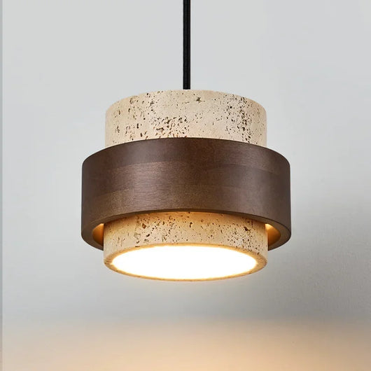Minimalist Stone LED Pendant Light – Japanese-Inspired Design