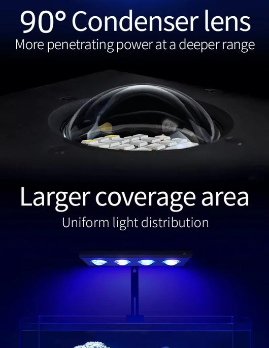 Week Aqua Z Series LED Reef Light – Bluetooth Programmable Coral Aquarium Lighting
