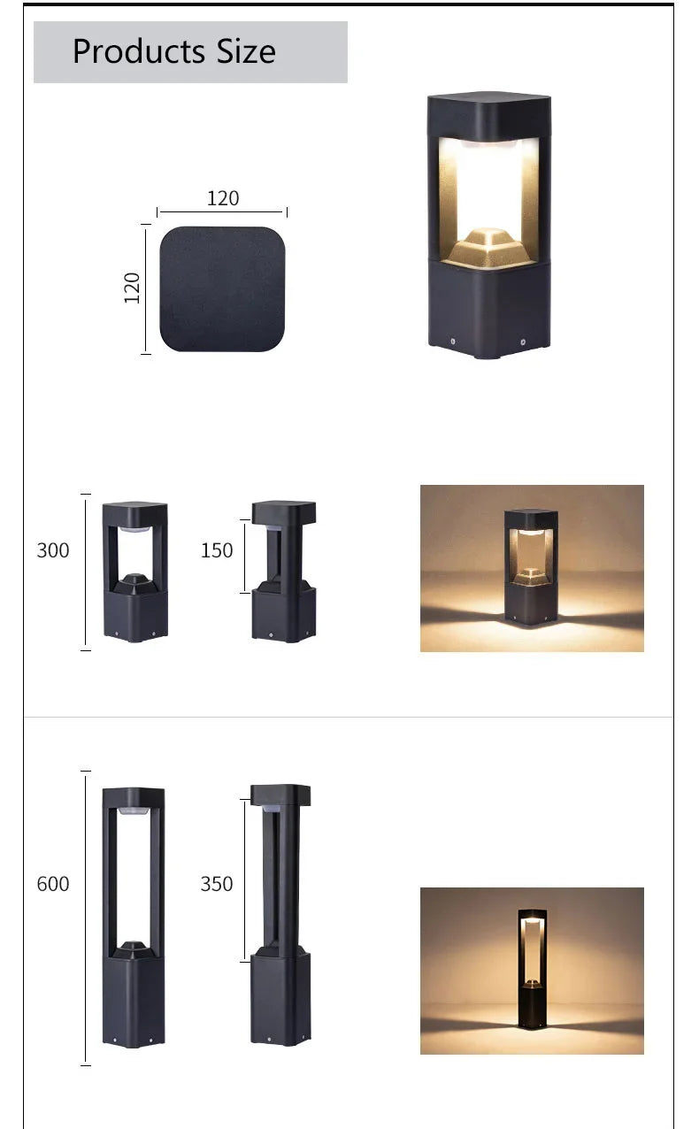 Outdoor LED Lamp AC85-245V/IP65 &nbsp;Lawn Garden Landscape Lamp Waterproof Courtyard Lamp Park Lighting