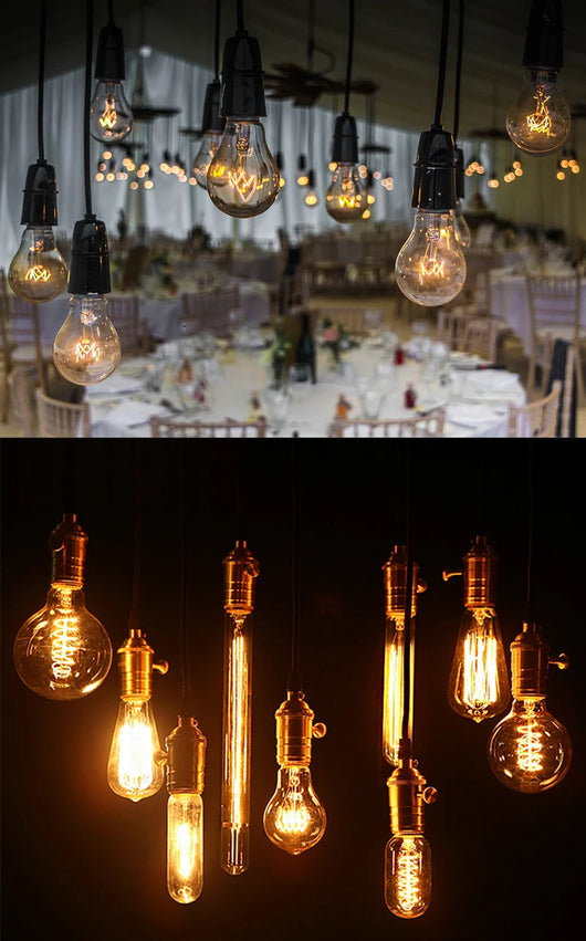 Vintage Edison LED Filament Bulb – E27 Dimmable Retro Light