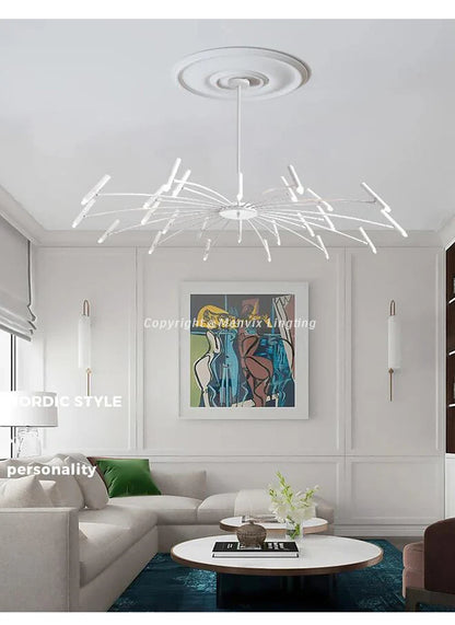 Modern Dimmable LED Chandelier with High-Lumen Illumination