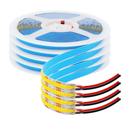 COB LED Strip Light 528LEDs/m – Ultra Bright 12V/24V