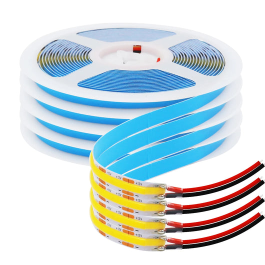 COB LED Strip Light 528LEDs/m – Ultra Bright 12V/24V