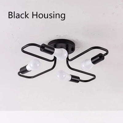 Modern 4-Light LED Ceiling Chandelier