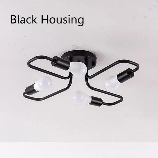 Modern 4-Light LED Ceiling Chandelier