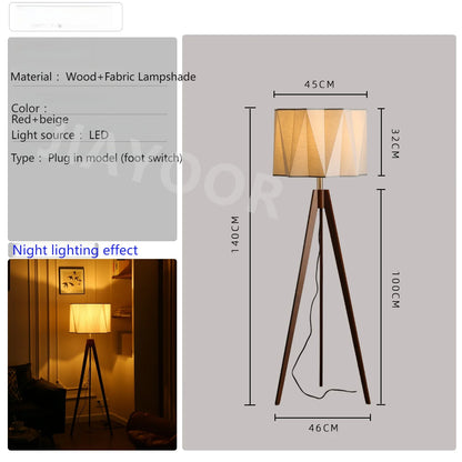 Antique Style Solid Wood Floor Lamp