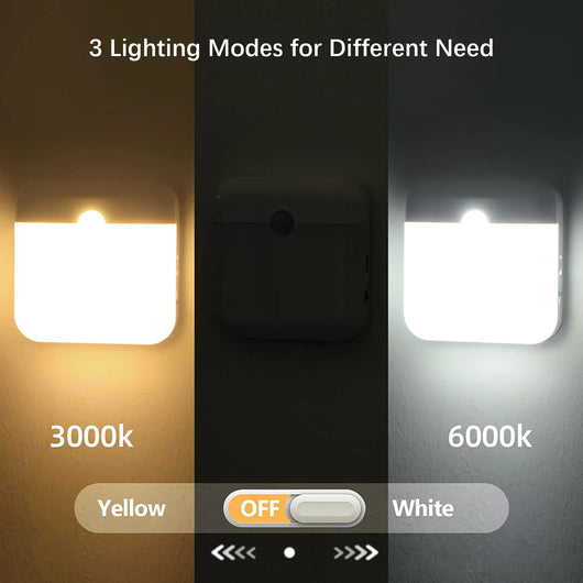 LED Motion Sensor Night Light Wireless Rechargeable