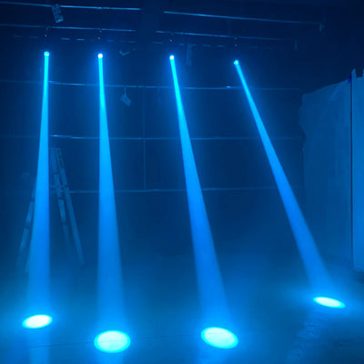 2-Pack 150W LED Moving Head Beam Lights with Prism & Gobo – DMX Stage Lighting