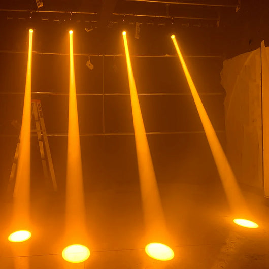 2-Pack 150W LED Moving Head Beam Lights with Prism & Gobo – DMX Stage Lighting