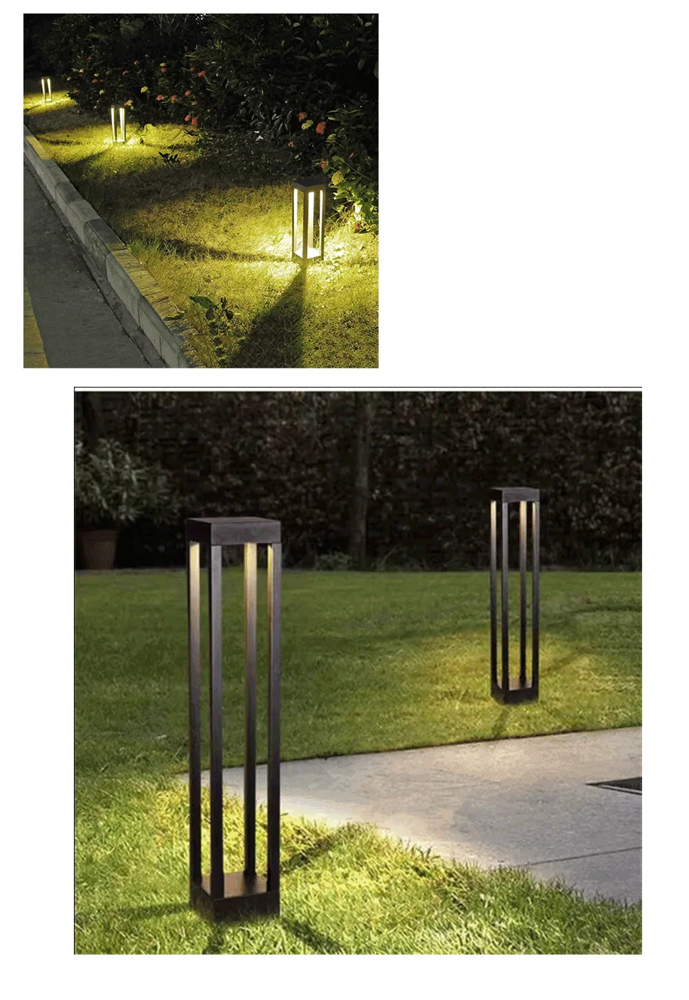 Outdoor Lawn Lights LED IP54 Waterproof Warm Light Lawn Lamp Landscape Walkway Lighting Porch Patio Ambiance Decoration Lighting