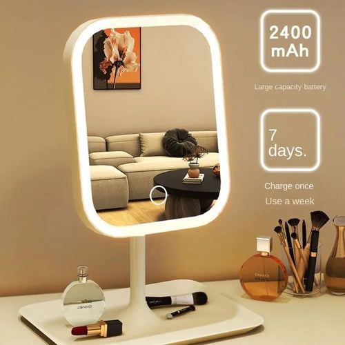 LED Vanity Makeup Mirror – Touch Control, 3-Color Lighting