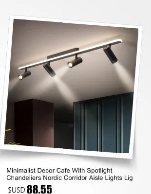 Modern Acrylic LED Chandelier – Adjustable Spotlights, Dimmable