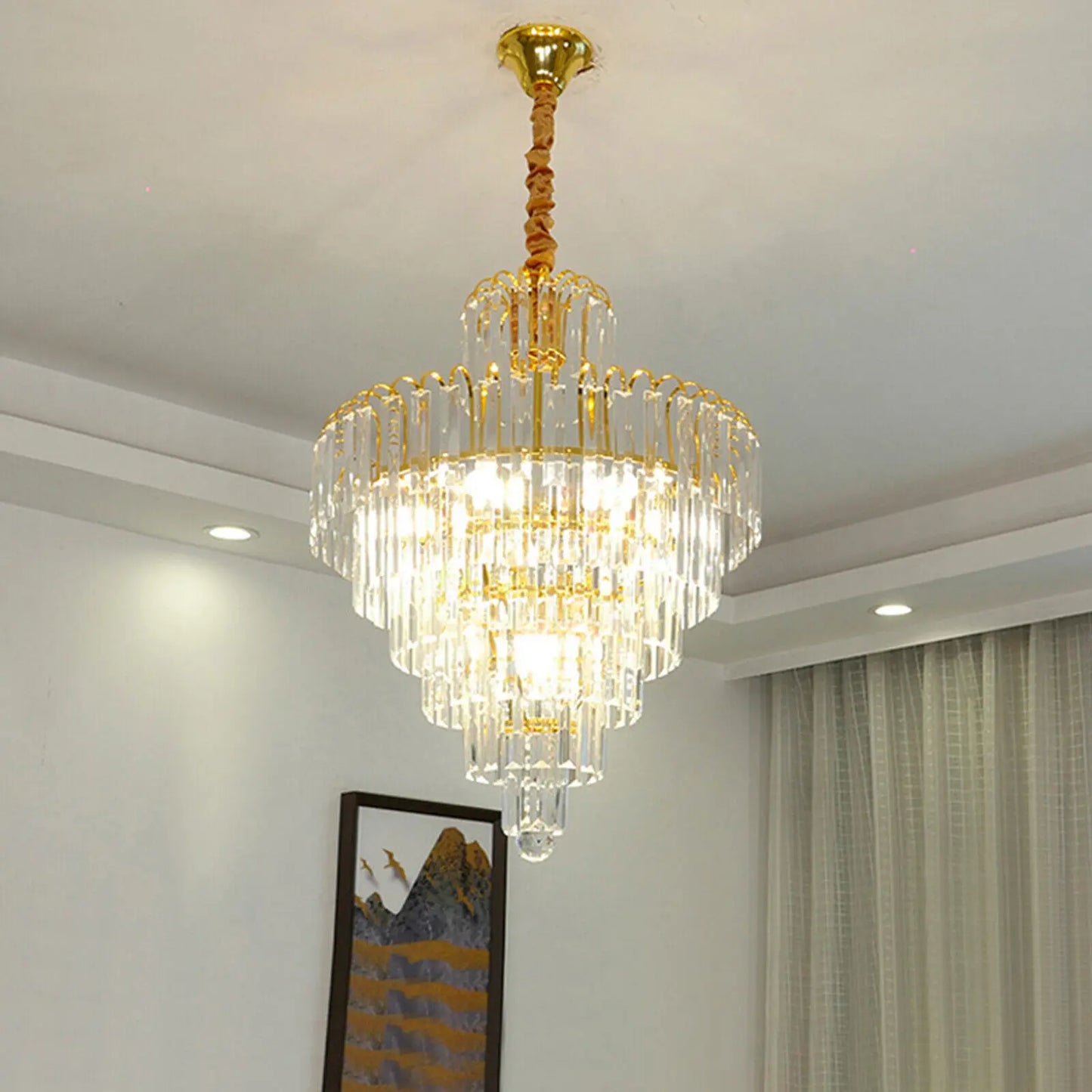 Modern Luxurious K9 Crystal Chandelier for Elegant Home Décor