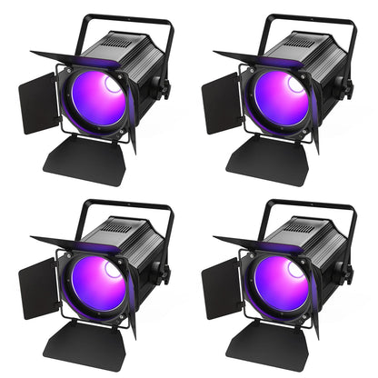 200W 6-in-1 RGBWA+UV COB Par Lights