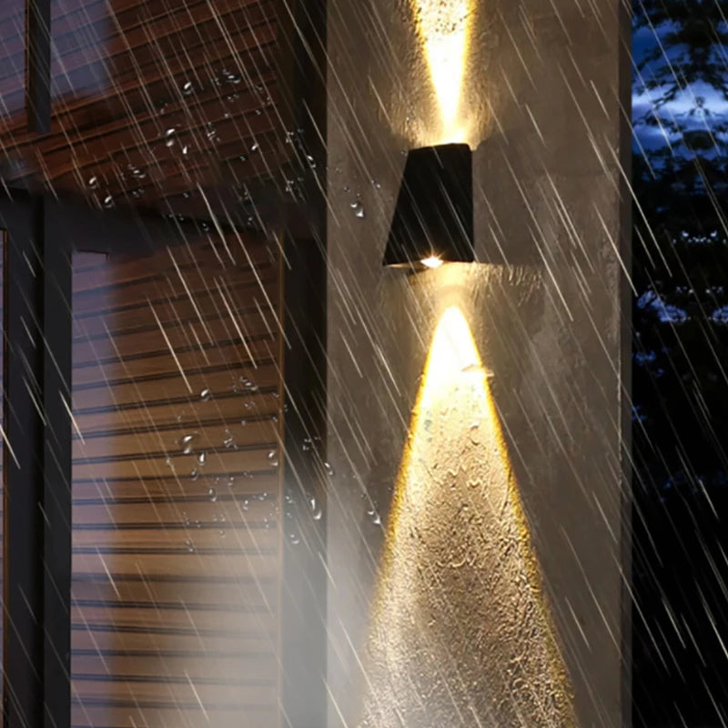 Outdoor Solar Lights Sunlight Garden Fence Outdoor Solar Lights Solar Stair Lights Up and Down Courtyard Street Modern Wall Lamps