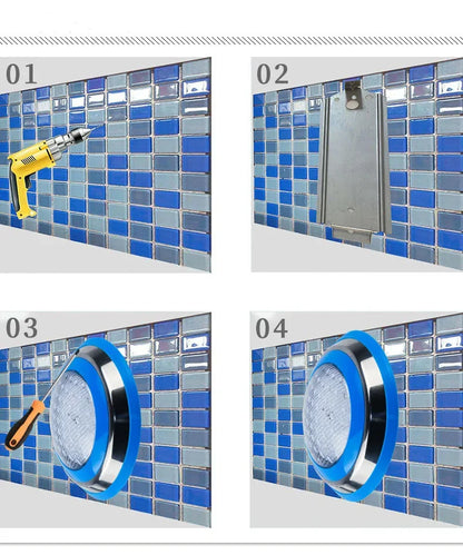 Stainless Steel LED Swimming Pool Light IP68 Waterproof