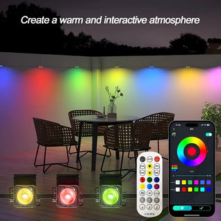 Smart RGBIC Outdoor String Lights – 300 ft App-Controlled Garden Lighting