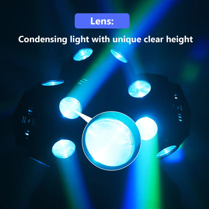 180W Triple-Head RGBW LED Moving Head Beam Light