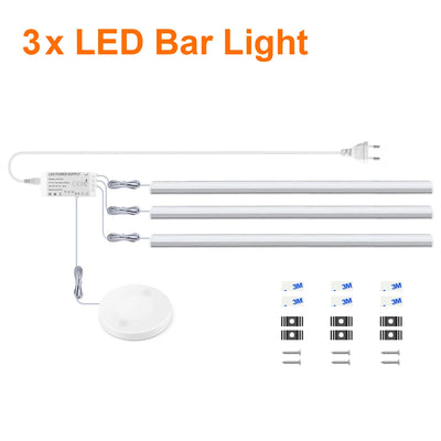 Touch Sensor LED Cabinet Light – Dimmable Under Cabinet &amp; Wardrobe Lighting