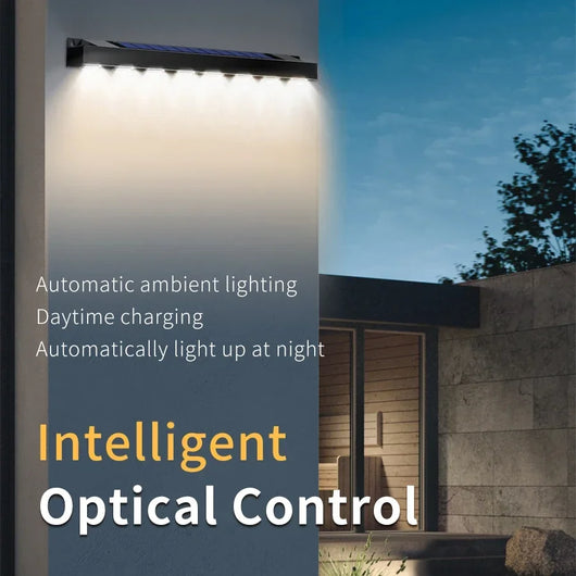 Solar LED Wall Light Outdoor – Waterproof Garden & Sign Lighting Lamp